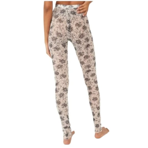 NWT Free People Intimately Layered In Lace Leggings In Chamoix Combo - Picture 4 of 10